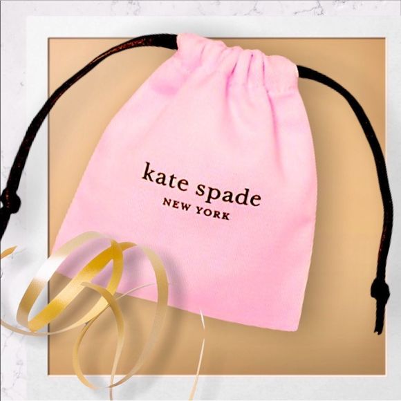 KATE SPADE Pink Bow Gold Row Shoppe Neclace - Picture 9 of 12